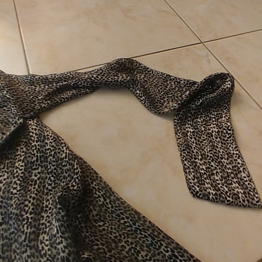 Pink Tartan Long Sleeve Tie Neck Blouse - Picture 4 of 5